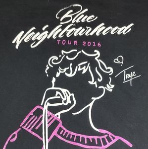 Troye Sivan Blue Neighborhood 2016 Vintage Concert Tee Dates Cities On Back